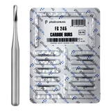 PlastCare USA FG 245 Pear-Shaped Carbide Burs – 100 Pack (10 Packs of 10) for High-Speed Handpieces - My DDS Supply