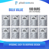 PlastCare USA FG 245 Pear-Shaped Carbide Burs – 100 Pack (10 Packs of 10) for High-Speed Handpieces - My DDS Supply