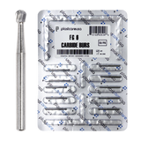 PlastCare USA FG 6 FG6 Round Clinical Length Carbide Burs - 100 Pack (10 Packs of 10) for High-Speed Handpieces - My DDS Supply