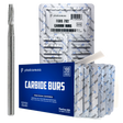 PlastCare USA 702 Surgical FG Flat-End Taper Cross-Cut Fissure Carbide Burs – 100 Pack (10 Packs of 10) for High-Speed Handpieces - My DDS Supply