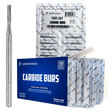 PlastCare USA 557 Surgical FG Straight Fissure Cross-Cut Carbide Burs – 100 Pack (10 Packs of 10) for High-Speed Handpieces - My DDS Supply