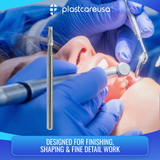 PlastCare USA 702 Surgical FG Flat-End Taper Cross-Cut Fissure Carbide Burs – 100 Pack (10 Packs of 10) for High-Speed Handpieces - My DDS Supply