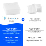 400 3x3 4-Ply Non Woven, Non-Sterile Cotton Dental Gauze Sponges by PlastCare USA - My DDS Supply