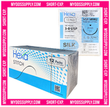 Hexa Dental 3/0 18" C-6 24 mm Silk Non-Absorbable Sutures (Box of 12) (HSK-98982) *EXP 03/2026*