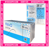 3/0 18" C-26 Silk Reverse Cutting Sutures C26 Needle *SHORT EXP 05/2027* HSK-98984 (Box of 12)