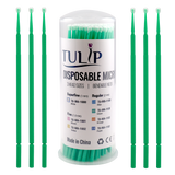 TULIP Regular Micro Applicator Brushes – Green (2.0mm) | (4 kegs of 100) (400 Total)