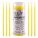 TULIP Fine Micro Applicator Brushes – Yellow (1.5mm) | (4 kegs of 100) (400 Total)