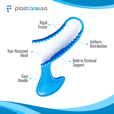 50 x Posterior Blue Bite Registration Impression Trays (1 Box) - My DDS Supply