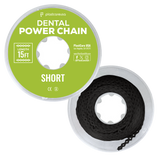 Black Dental Power Chain (Short) – 15 ft Orthodontic Elastic Chain for Braces