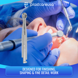 PlastCare USA RA 8 RA8 Carbide Burs - 100 Pack (10 Packs of 10) for Slow-Speed Handpieces - My DDS Supply