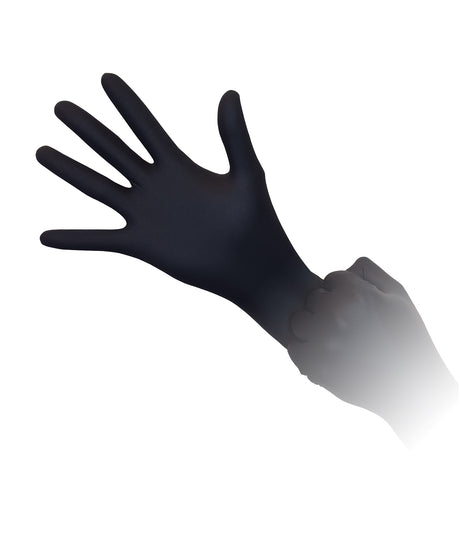 6000 XS Extra Small Aurelia Bold Black Nitrile 5 mil Powder Free Examination Gloves (60 Boxes of 100) *Bulk Special* - My DDS Supply