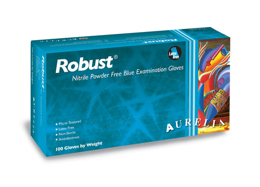 EXTRA LARGE XL Aurelia Robust Nitrile Powder Free Examination Gloves (Box of 100) - My DDS Supply