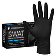 Large black nitrile gloves for tattoo, food and cleaning
