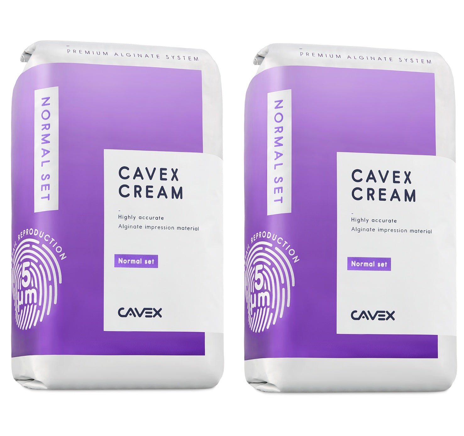 Cavex Cream Regular‑Set Alginate 500 g – Dust‑Free, Bubble‑Gum