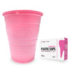 1000 Pink Plastic Disposable Ribbed Drinking Dental Cups, 5 Oz by PlastCare USA - My DDS Supply