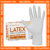 6000 XL Extra Large PlastCare USA White Latex Gloves (60 Boxes) *Bulk Special*