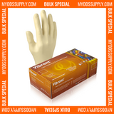 6000 XL Extra Large Aurelia Vibrant White 5 mil Latex Gloves (60 Boxes) *Bulk Special*