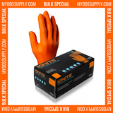5400 XXL Aurelia Ignite 7 mil Orange Heavy Duty Grip Diamond Texture Nitrile Gloves (60 Boxes) *Bulk Special*