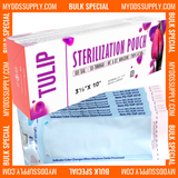 10,000 3.5" x 10" Self-Sealing Sterilization Pouches by TULIP (50 Boxes of 200) *Bulk Special*