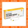 10 x 27G Short Disposable Sterile Dental Needles (Box of 100 Perforated Opening) *Bulk Special*