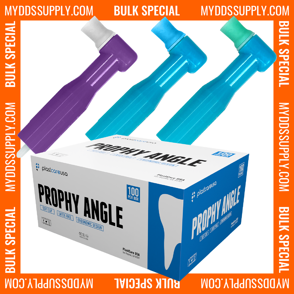 2000 Prophy Angles Soft Cup, Disposable & Latex Free, (20 Boxes of 100) *Bulk Special*