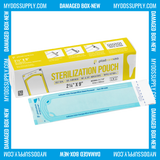 Worn Box-New 1000 2.25" x 9" Self-Sealing Sterilization Pouches by PlastCare USA