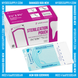 Worn Box-New 1000 2.25" x 2.75" Self-Sealing Sterilization Pouches by PlastCare USA (Warehouse Deal)