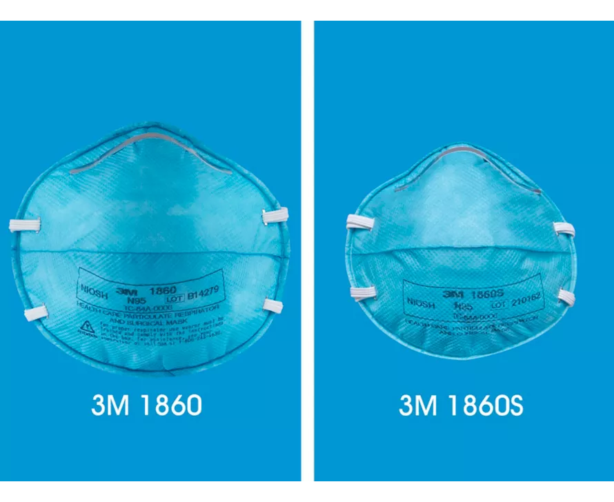 3M N95 Particulate Respirator & Surgical Mask 1860 S Series (Box of 20) (Small Size)