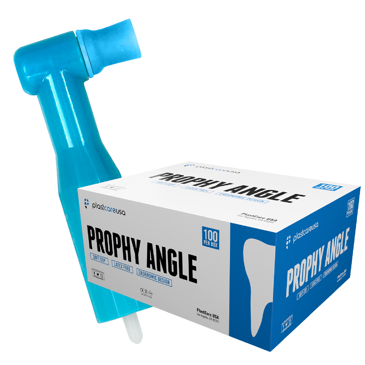 500 Prophy Angles Soft Cup, Disposable & Latex Free, (5 Boxes of 100)