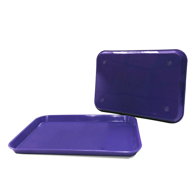 20 x Purple Dental Set Up Instrument Autoclave Flat Tray, 13 1/4″ x 9 3/4″ (Ritter Size B)