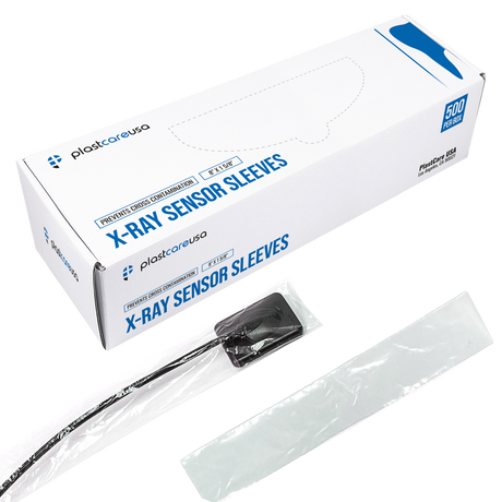 10,000 8" x 1 5/8" Plastic Digital X-Ray Sensor Cover Sleeves (20 Box of 500)