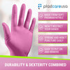 1000 EXTRA SMALL XS Pink Nitrile Exam Premium Gloves (Powder & Latex Free), PlastCare USA Bloom - My DDS Supply