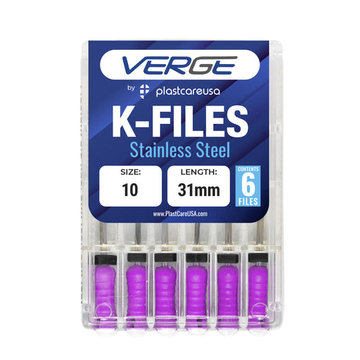 Size 10 31mm Endo K-Files, Endodontic K Files (Stainless Steel) - My DDS Supply