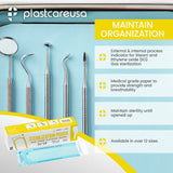 2.25" x 8" Self-Sealing Sterilization Pouches for Autoclave (Choose Quantity), by PlastCare USA - My DDS Supply