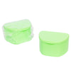 Green 40 Pack Bulk Denture Case Bath Holders for Retainers Teeth Guards (Individually Sealed) - My DDS Supply