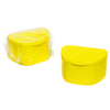 Yellow 40 Pack Bulk Denture Case Bath Holders for Retainers Teeth Guards (Individually Sealed) - My DDS Supply