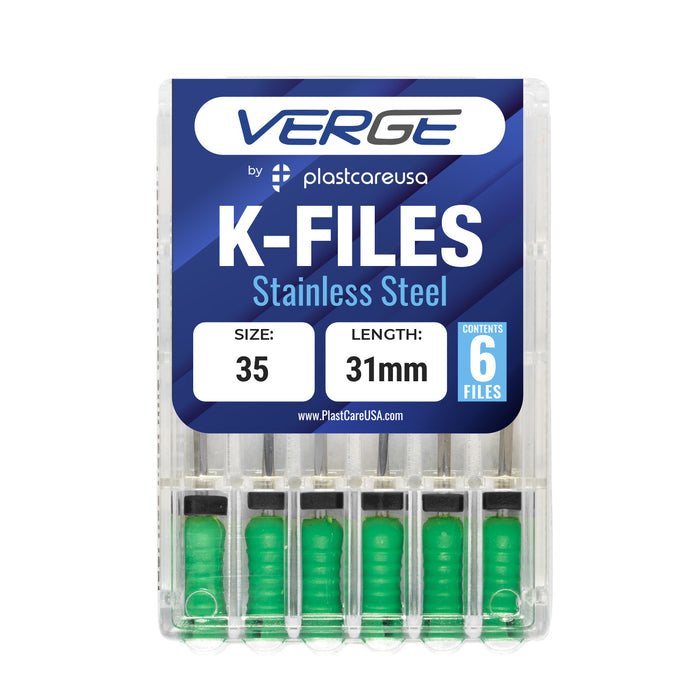 Size 35 31mm Endo K-Files, Endodontic K Files (Stainless Steel) - My DDS Supply