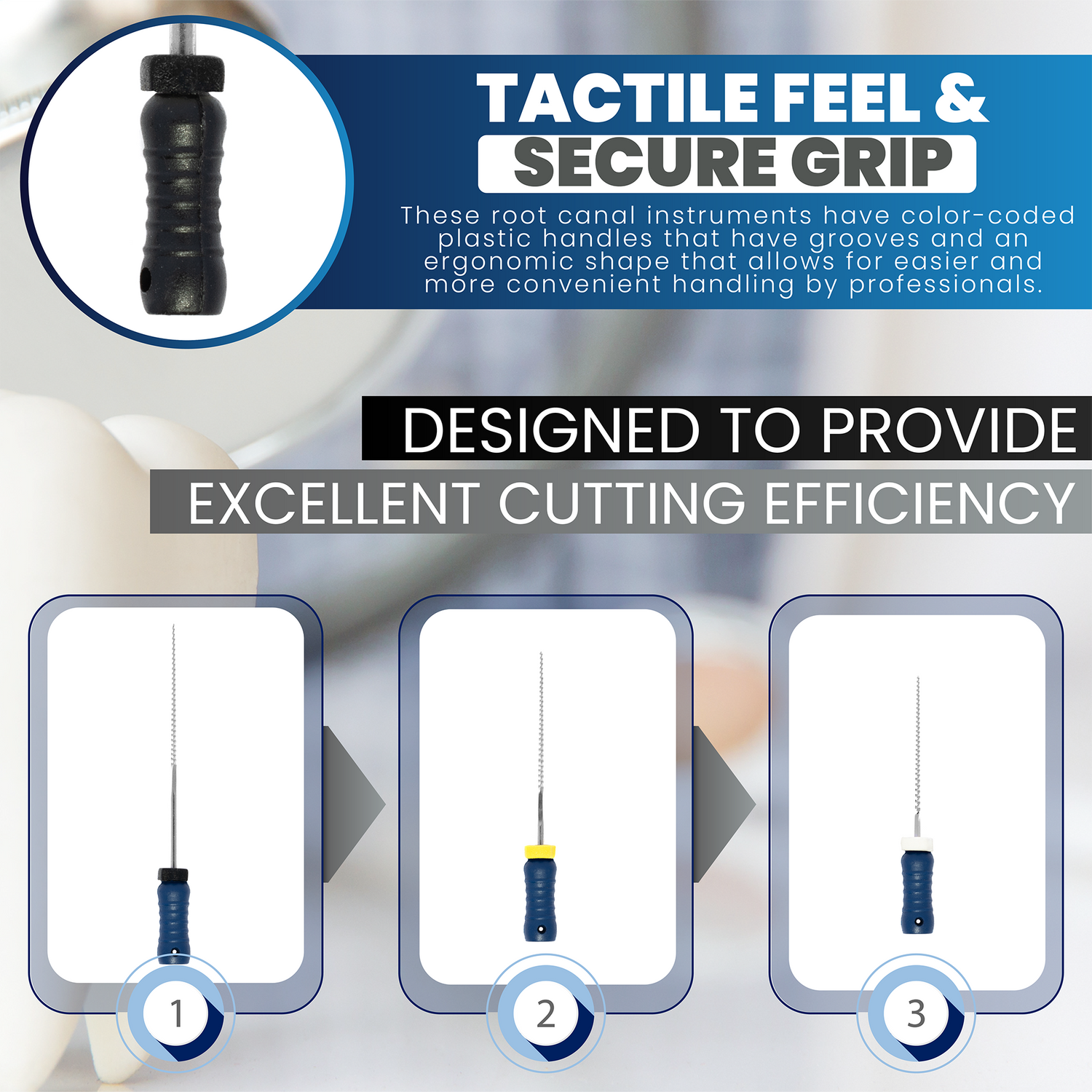 Size 40 21mm Endo K-Files, Endodontic K Files (Stainless Steel) - My DDS Supply