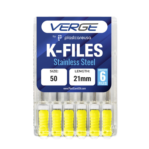 Size 50 21mm Endo K-Files, Endodontic K Files (Stainless Steel) - My DDS Supply