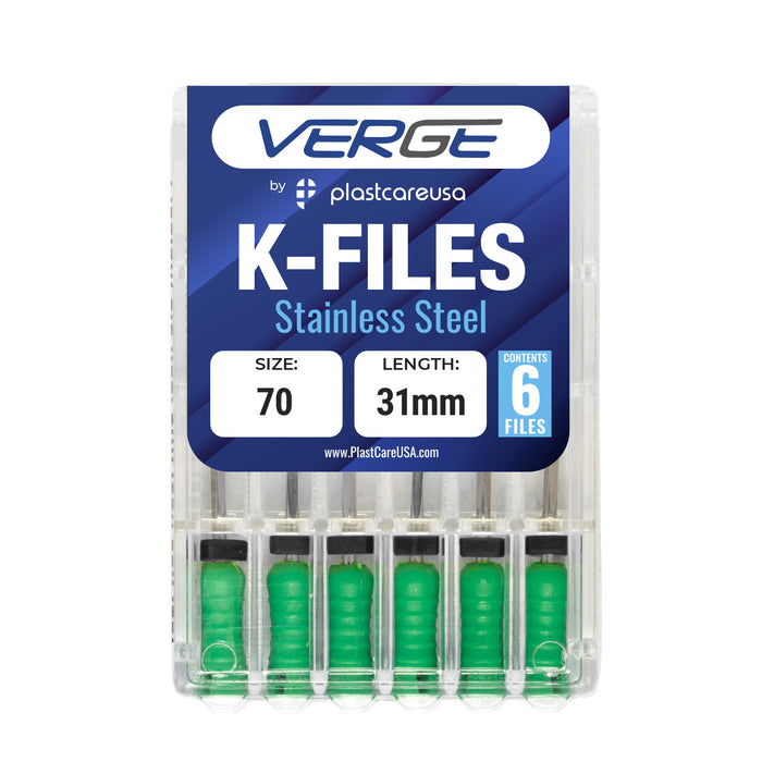 Size 70 31mm Endo K-Files, Endodontic K Files (Stainless Steel) - My DDS Supply