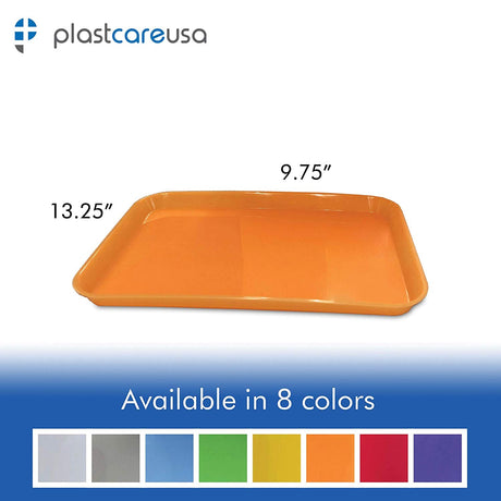 20 x Yellow Dental Set Up Instrument Autoclave Flat Tray, 13 1/4″ x 9 3/4″ (Ritter Size B) by PlastCare USA - My DDS Supply