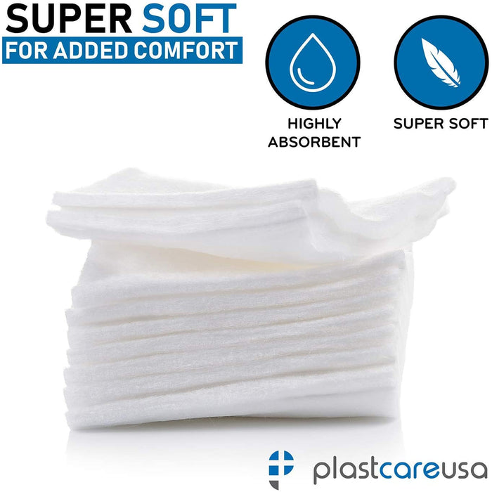 2000 4x4 4-Ply Non Woven, Non-Sterile Cotton Dental Gauze Sponges - My DDS Supply