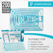 1000 7.5" x 13" Self-Sealing Sterilization Pouches, Paper/Blue Film by PlastCare USA - My DDS Supply