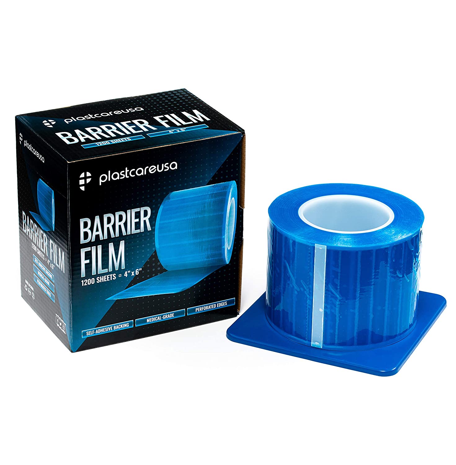 8 x Blue Barrier Film, 4" x 6", 1200 Sheets (1 Case of 8 Rolls) - My DDS Supply