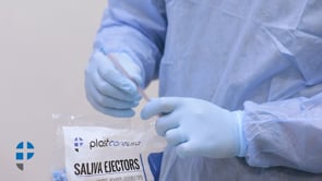 100 Purple Clear Saliva Ejectors (1 Bag) by PlastCare USA