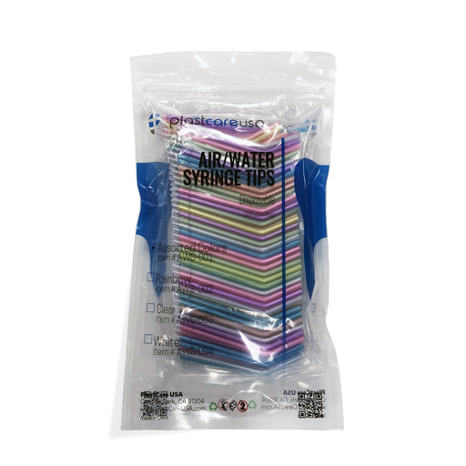 1000 x Assorted Air-Water Syringe Tips (4 Bags of 250) by PlastCare USA - My DDS Supply