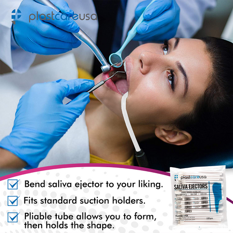 6000 White Saliva Ejectors (60 Bags, 6 Cases) - My DDS Supply