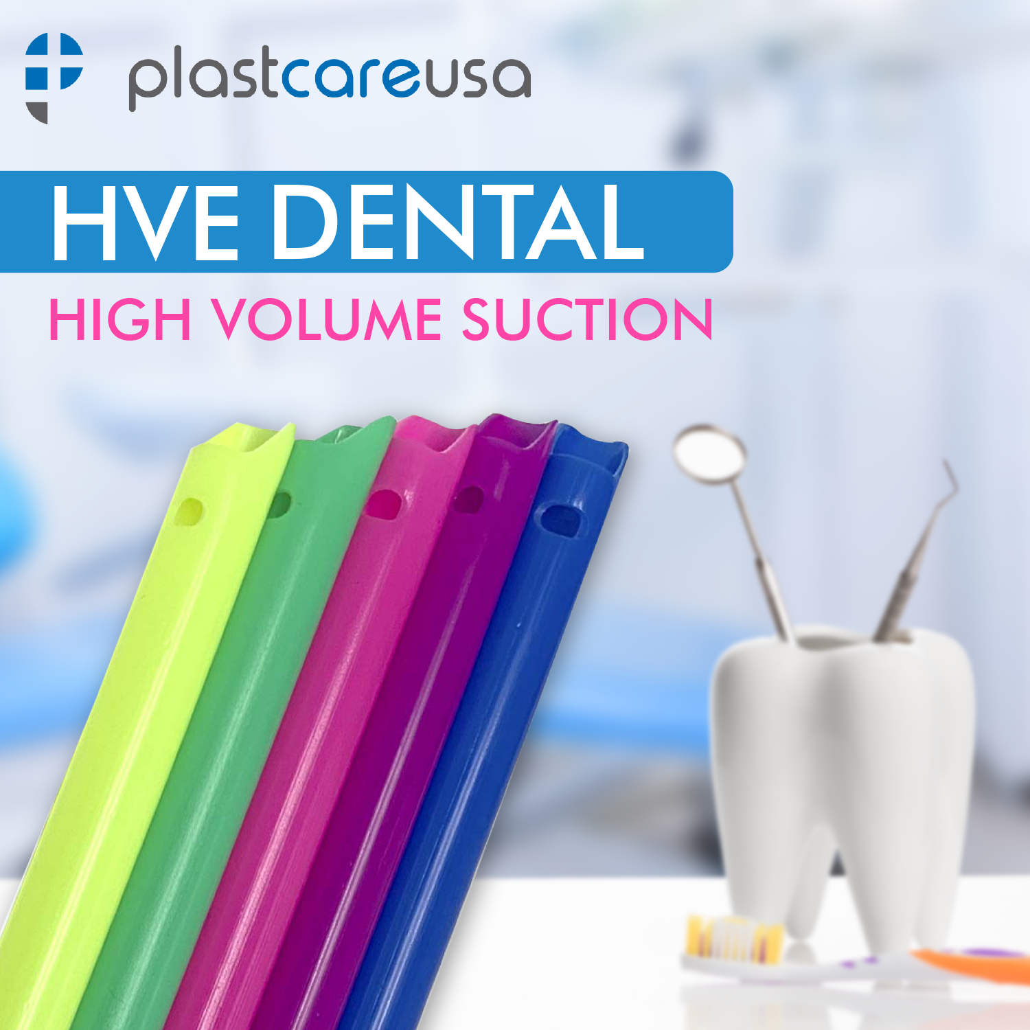 6000 Assorted HVE Evacuation Suction Dental Tips, Vented (60 Bags, 6 Case) - My DDS Supply