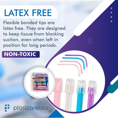 6000 Assorted Saliva Ejectors (60 Bags, 6 Cases) by PlastCare USA - My DDS Supply