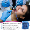 1000 Blue Clear Saliva Ejectors (10 Bags) by PlastCare USA - My DDS Supply